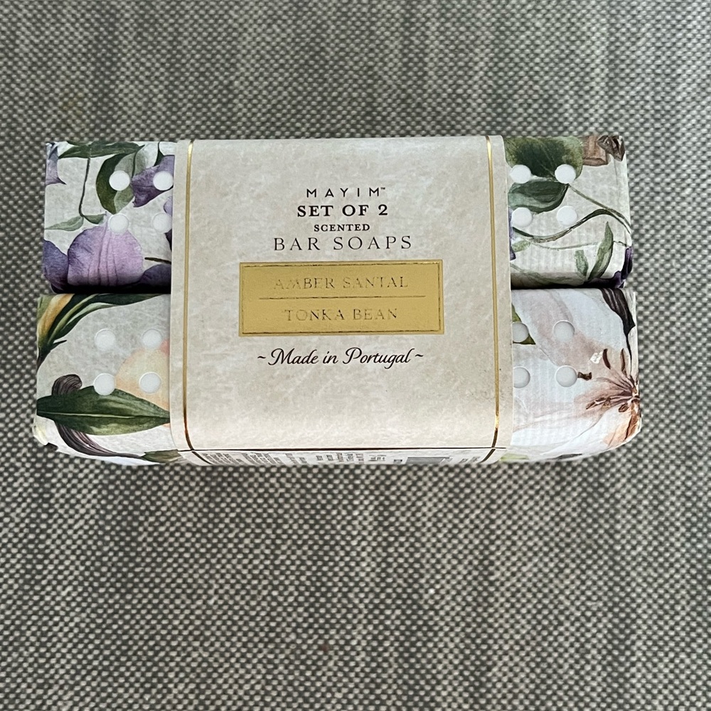 MAYIM Scented Soap Bars Amber Santal & Tonka Bean, 7 Oz (Set Of 2) - Picture 2 of 3